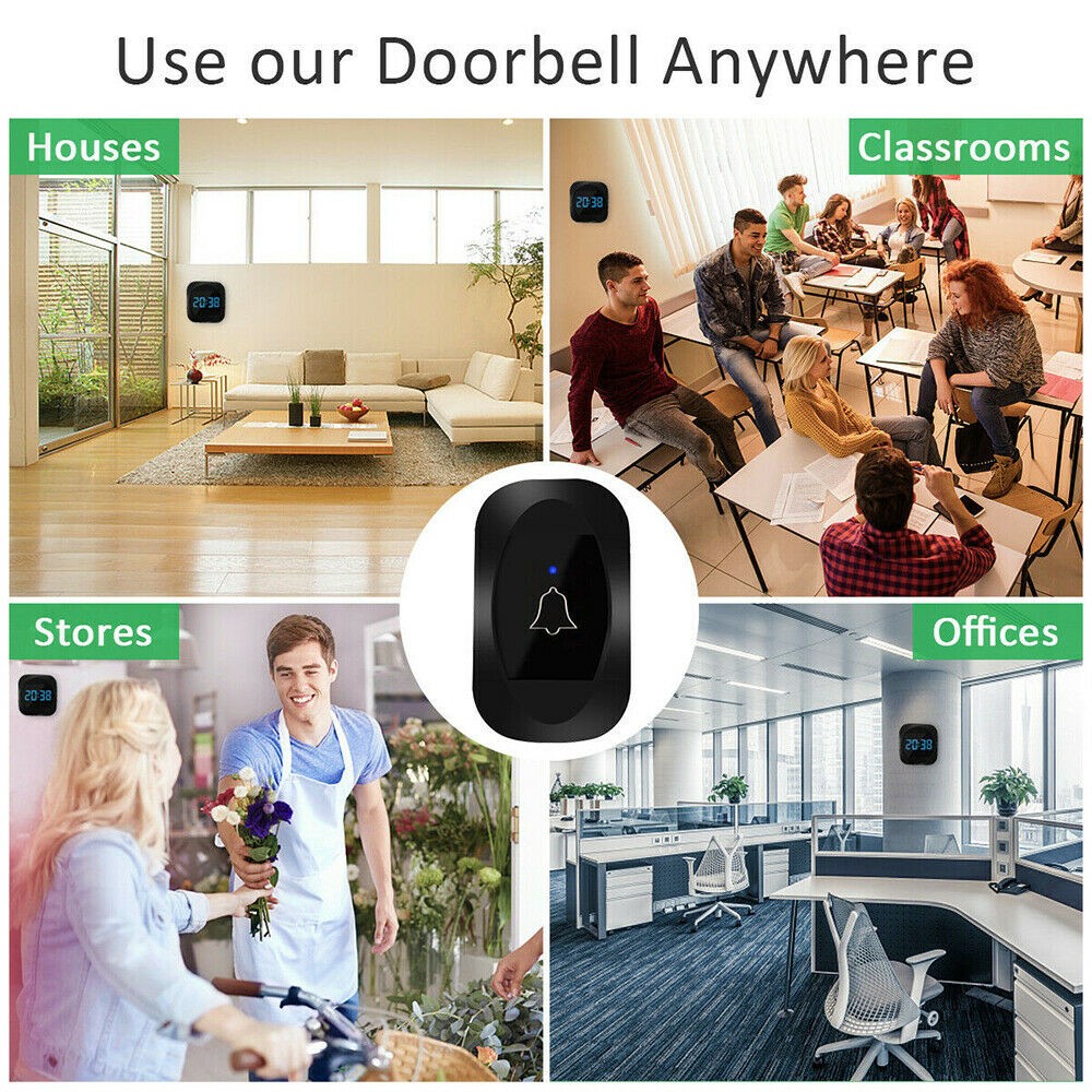 ML-195-Wireless-Doorbell-Smart-Household-DoorBell-With-Time-Display-Volume-Adjustable-Mutil-Use-for--1714704-5