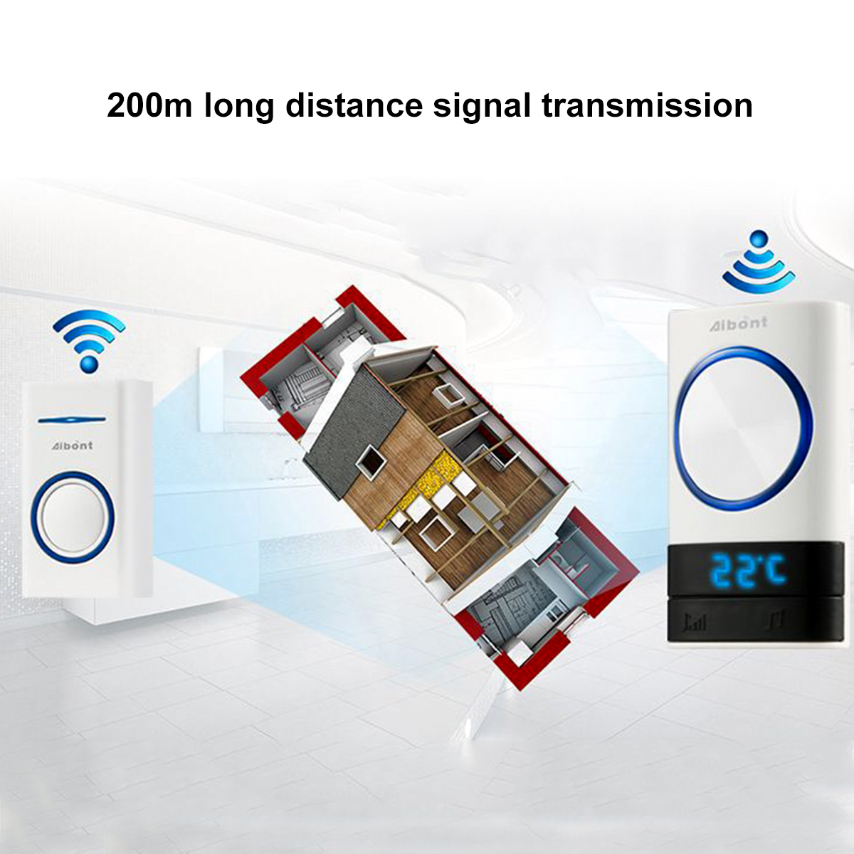 Smart-Wireless-Doorbell-45-Songs-Polyphonic-Ringtones-200m-Transmission-Door-Bell-1733573-5