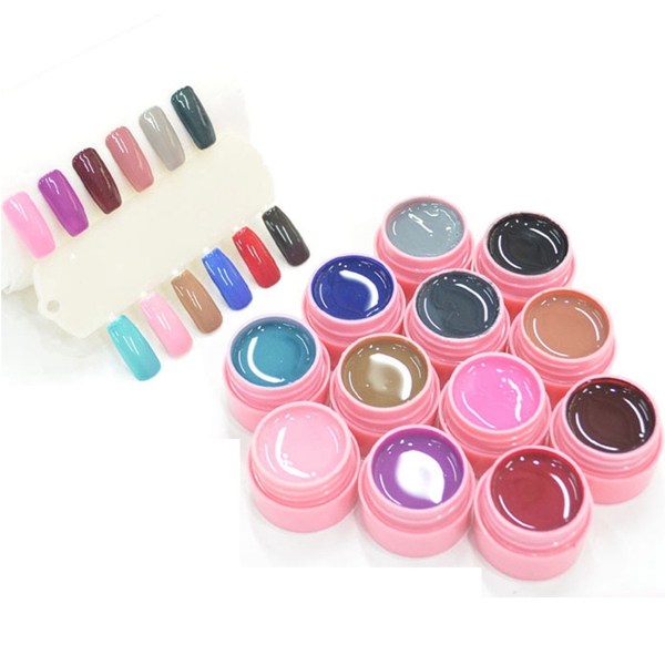 12-Pure-Colors-Nail-Art-UV-Gel-Polish-Builder-Extension-Manicure-Kit-1031882-3