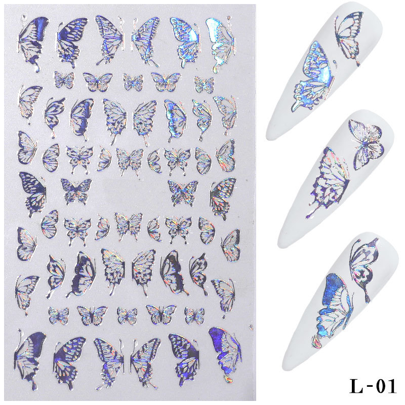 3D-Holographic-Nail-Art-Stickers-Colorful-DIY-Butterfly-Nail-Transfer-Decals-1804604-7