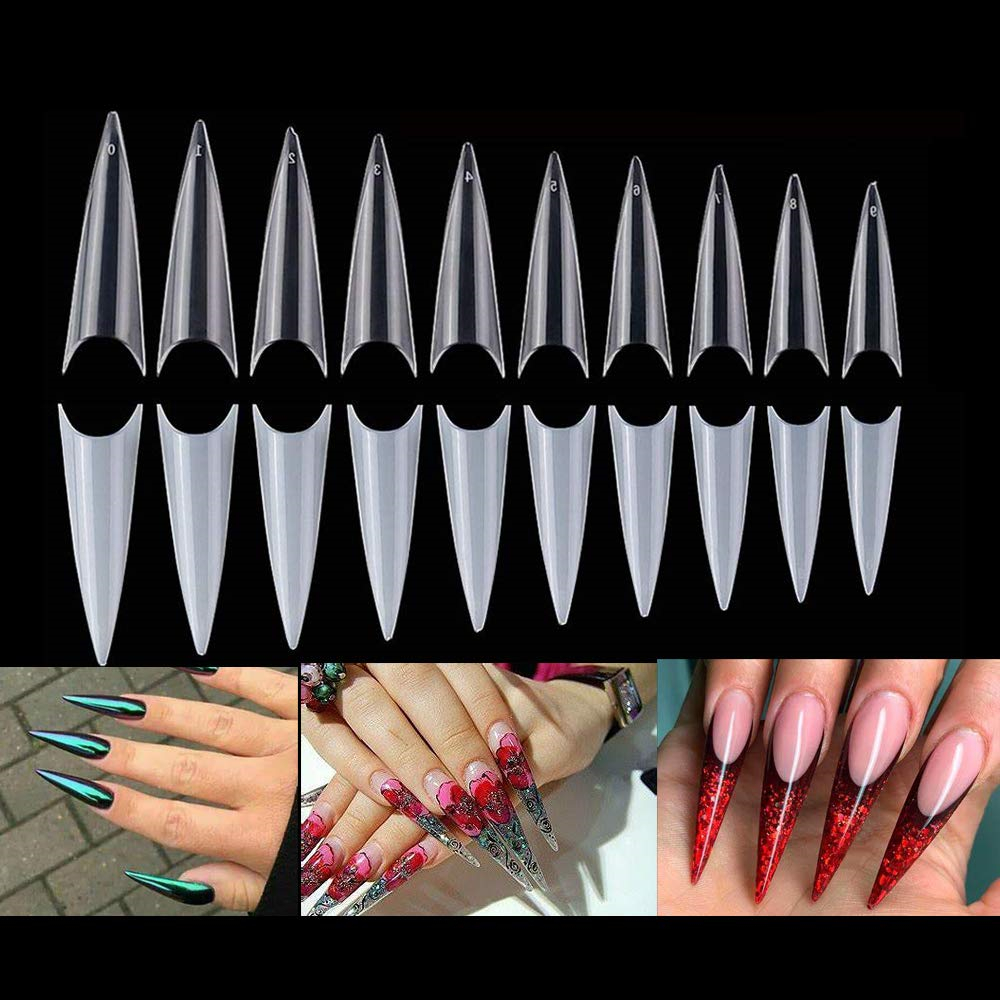 600-Pcs-Long-Stiletto-Artificial-False-Nail-Tips-1639096-8