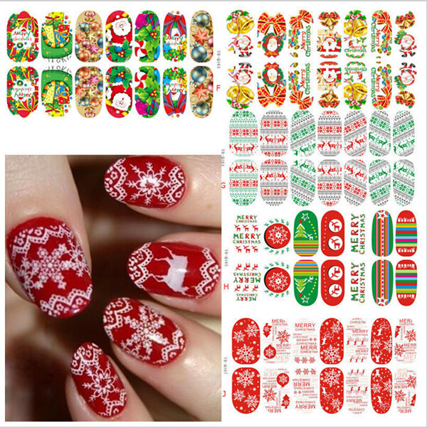Christmas-Nail-Art-Decoration-Transfer-Manicure-Tips-Decal-Stickers-1018442-1