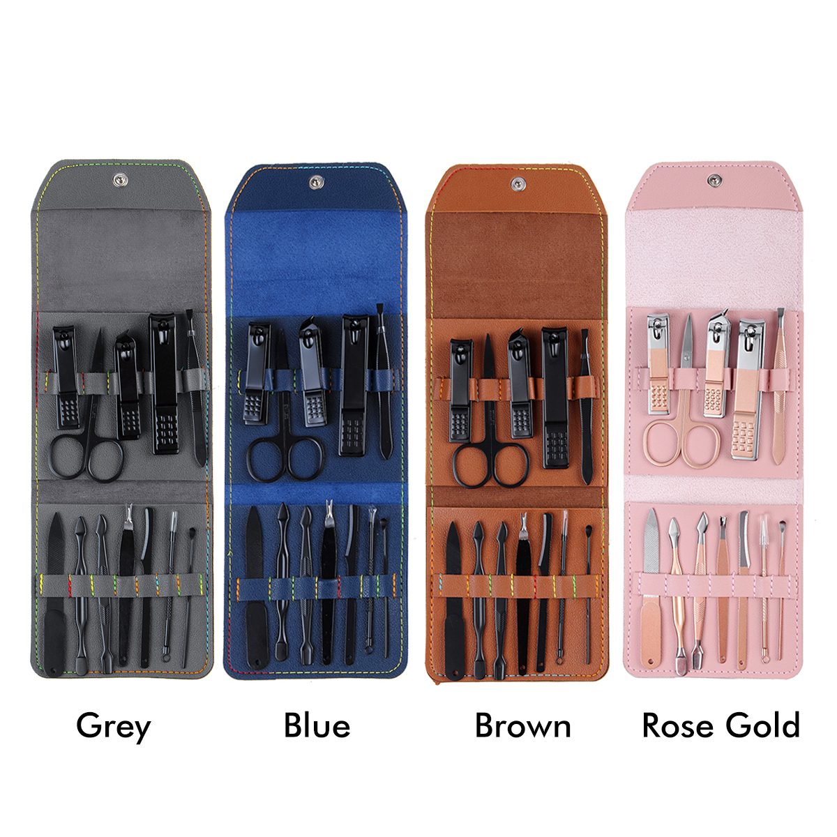 12PCS-Stainless-Steel-Pedicure-Nail-Clipper-Set-Professional-Manicure-Beauty-Tools-Kit-Cuticle-Eagle-1709212-10
