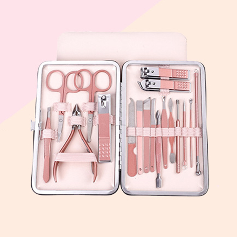Professional-Stainless-Steel-Manicure-Tools-Pink-Olecranon-Nail-Scissors-Nail-Clipper-Tool-Set-1678993-8