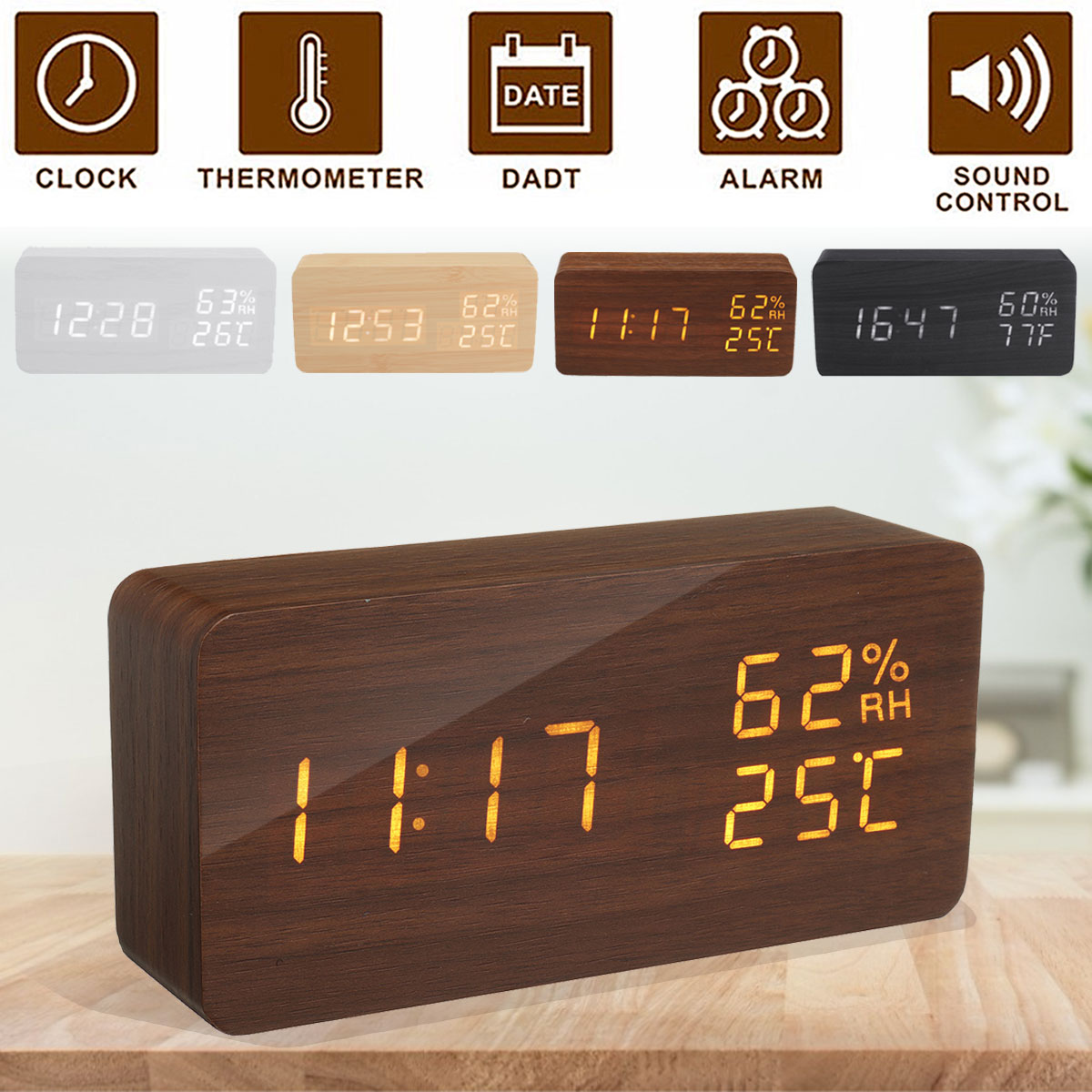 Modern-Wooden-Wood-Digital-Thermometer-USB-Charger-LED-Desk-Alarm-Wireless-Clock-1739446-1
