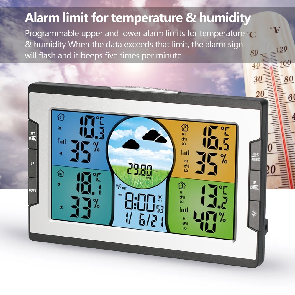 RF-3-Channels-Wireless-Weather-Station-Temperature-and-Humidity-Digital-Clock-with-Warning-Alarm-Met-1929063-3