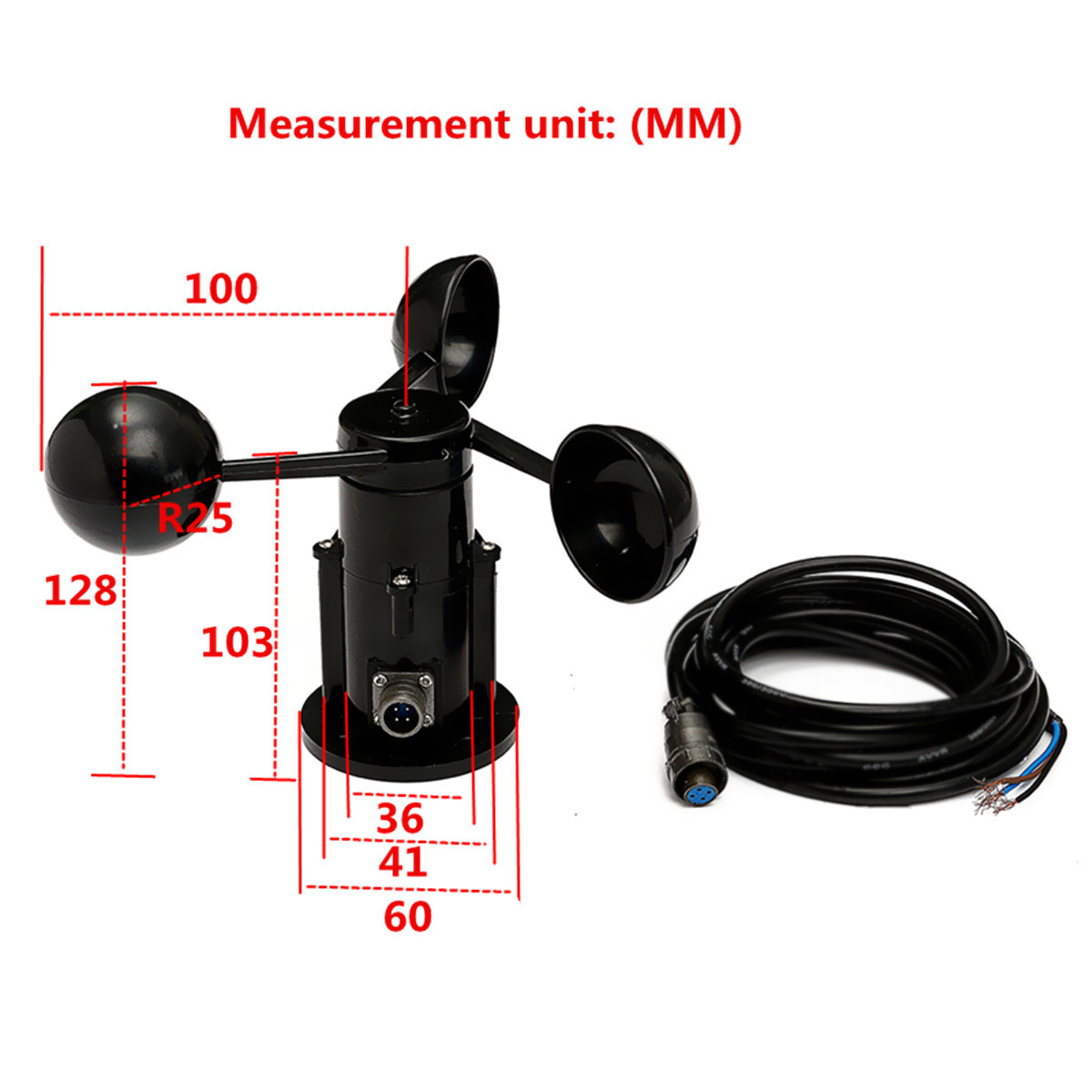 Wind-Speed-Sensor-Anemometer-Three-Cups-Aluminium-Current-Voltage-Output-0-5V-1093558-2