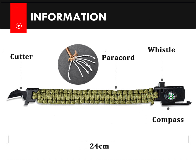 4-In-1-EDC-Survival-Bracelet-Outdoor-Emergency-7-Core-Paracord-Whistle-Compass-Kit-1192943-3