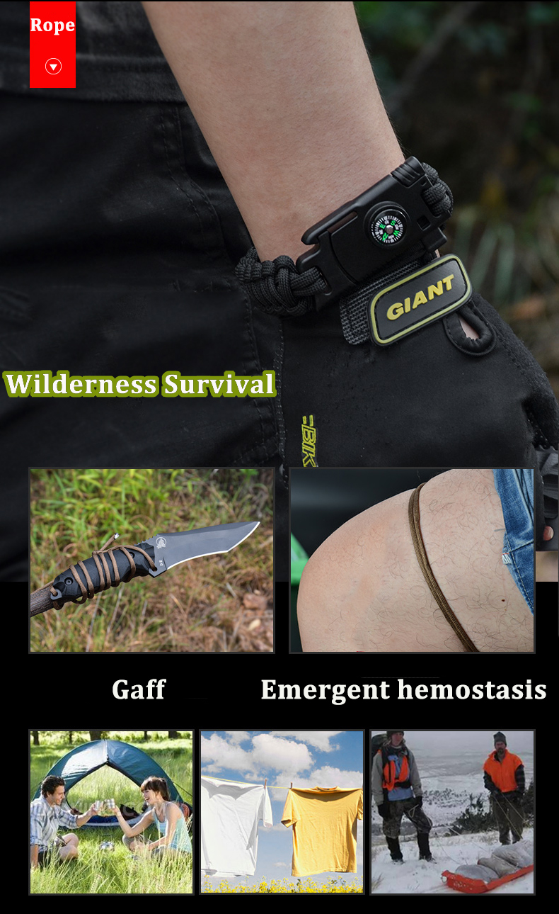 4-In-1-EDC-Survival-Bracelet-Outdoor-Emergency-7-Core-Paracord-Whistle-Compass-Kit-1192943-6
