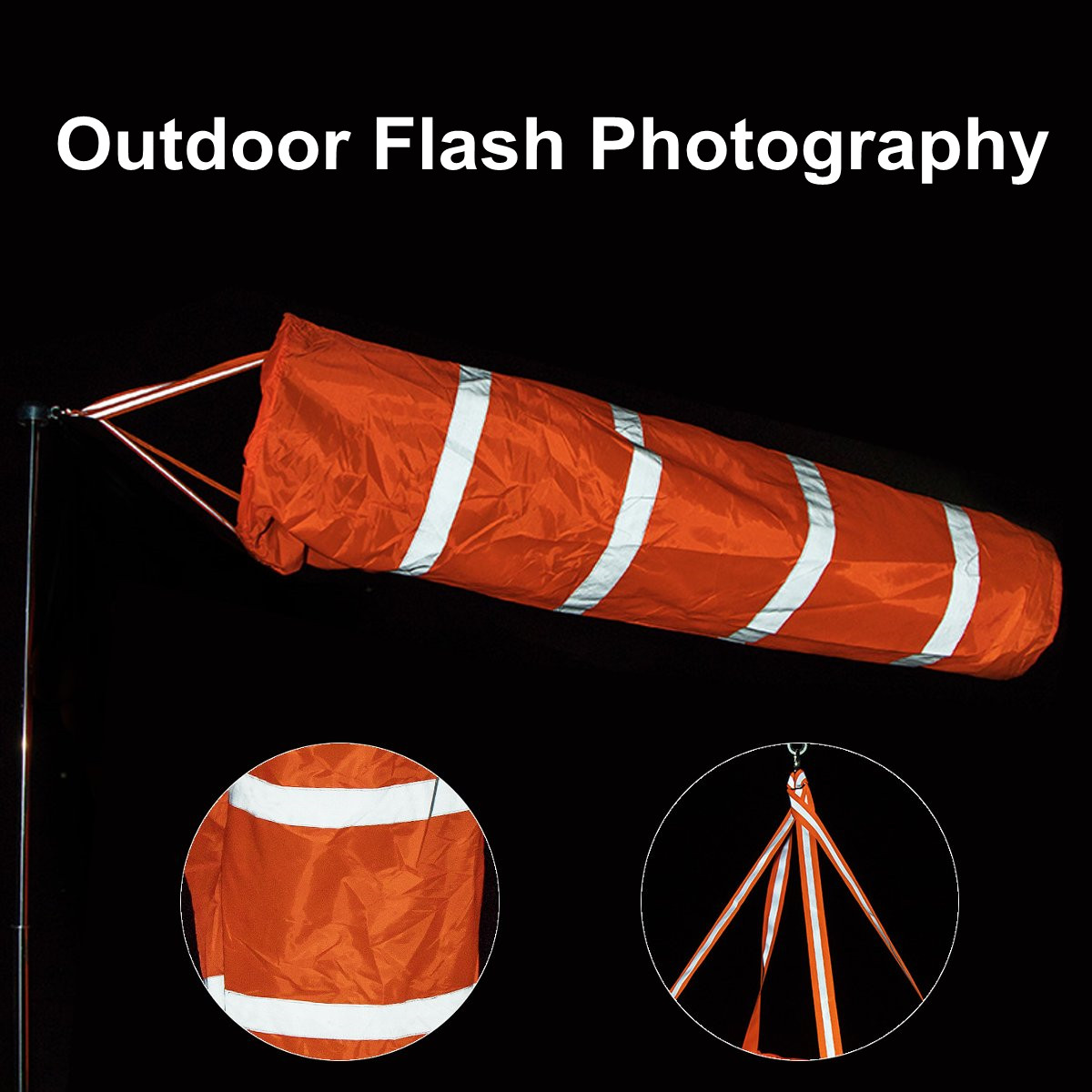 Reflective-Tape-Outdoor-Windsocks-Bag-Weather-Station-Flag-Belt-for-Airport-Garden-Patio-Lawn-Safety-1573310-2