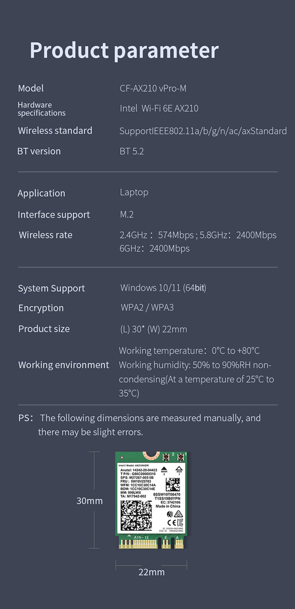 COMFAST-WiFi6E-M2-PCIE-Wireless-Adapter-5374Mbps-Triple-Band-24G58G6G-bluetooth-52-Internal-Network--1933034-17