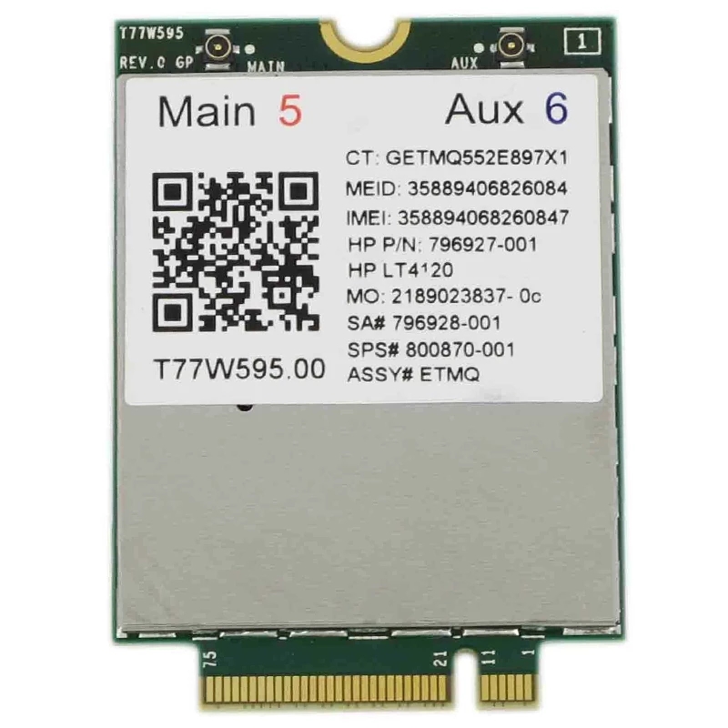 Lt4120-X5-LTE-T77W595-796928-001-4G-WWAN-M2-150Mbps-LTE-Modem-for-HP-Elite-X2-840-850-G3-640-650-645-1818484-1