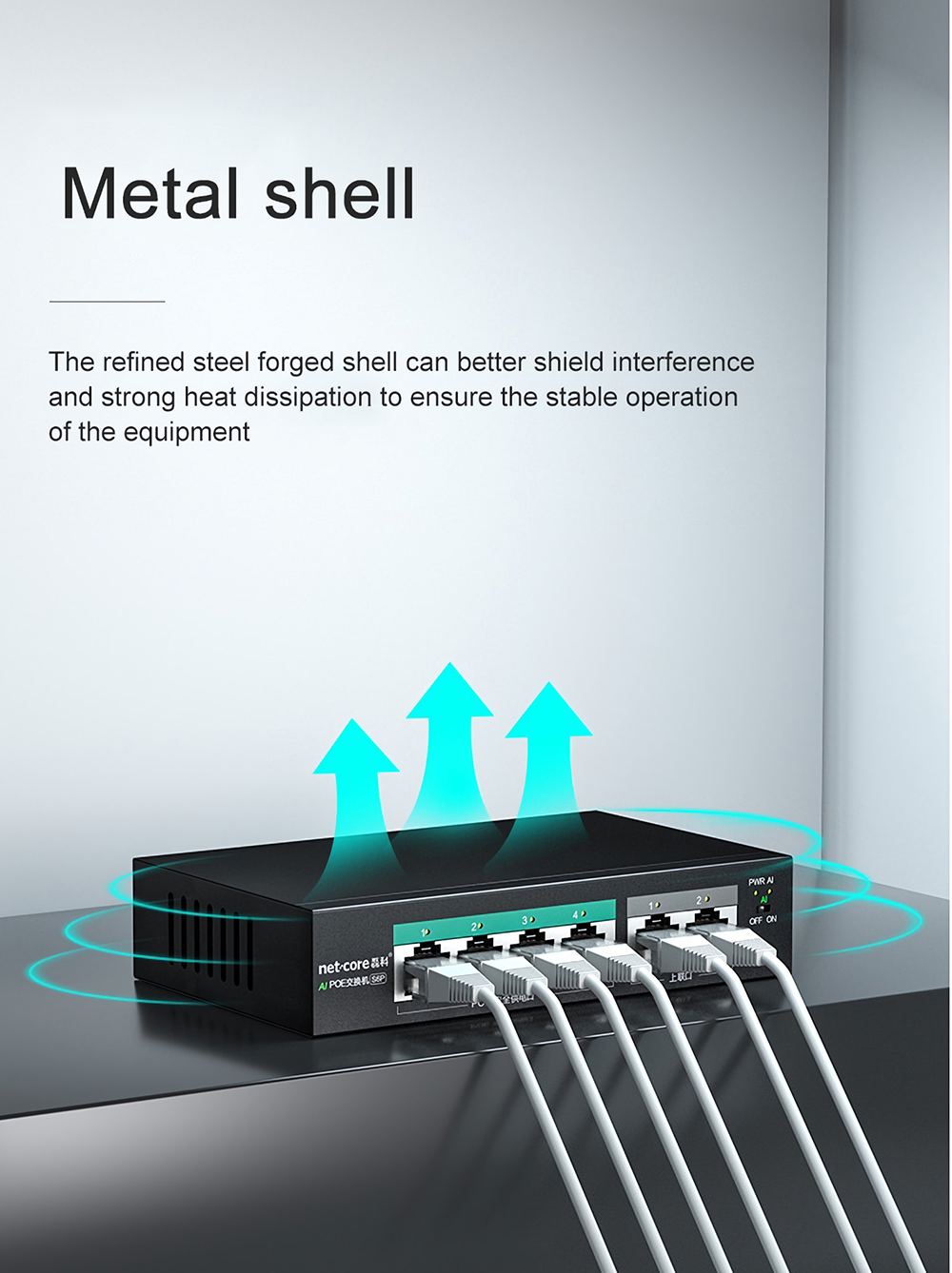 NETCORE-S6P-6-Ports-100M-POE-Switch-30W-Metal-4Port-POE2Port-Uplink-Ethernet-Switch-Special-for-Secu-1887290-8