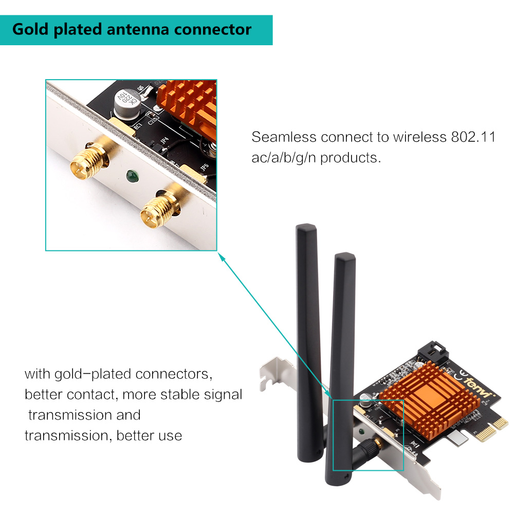 Comfast-Dual-Band-1200Mbps-Wireless-Intel-802ac-Desktop-PCIe-1X-WiFi-Adapter-bluetooth-40-Network-Ca-1773899-5