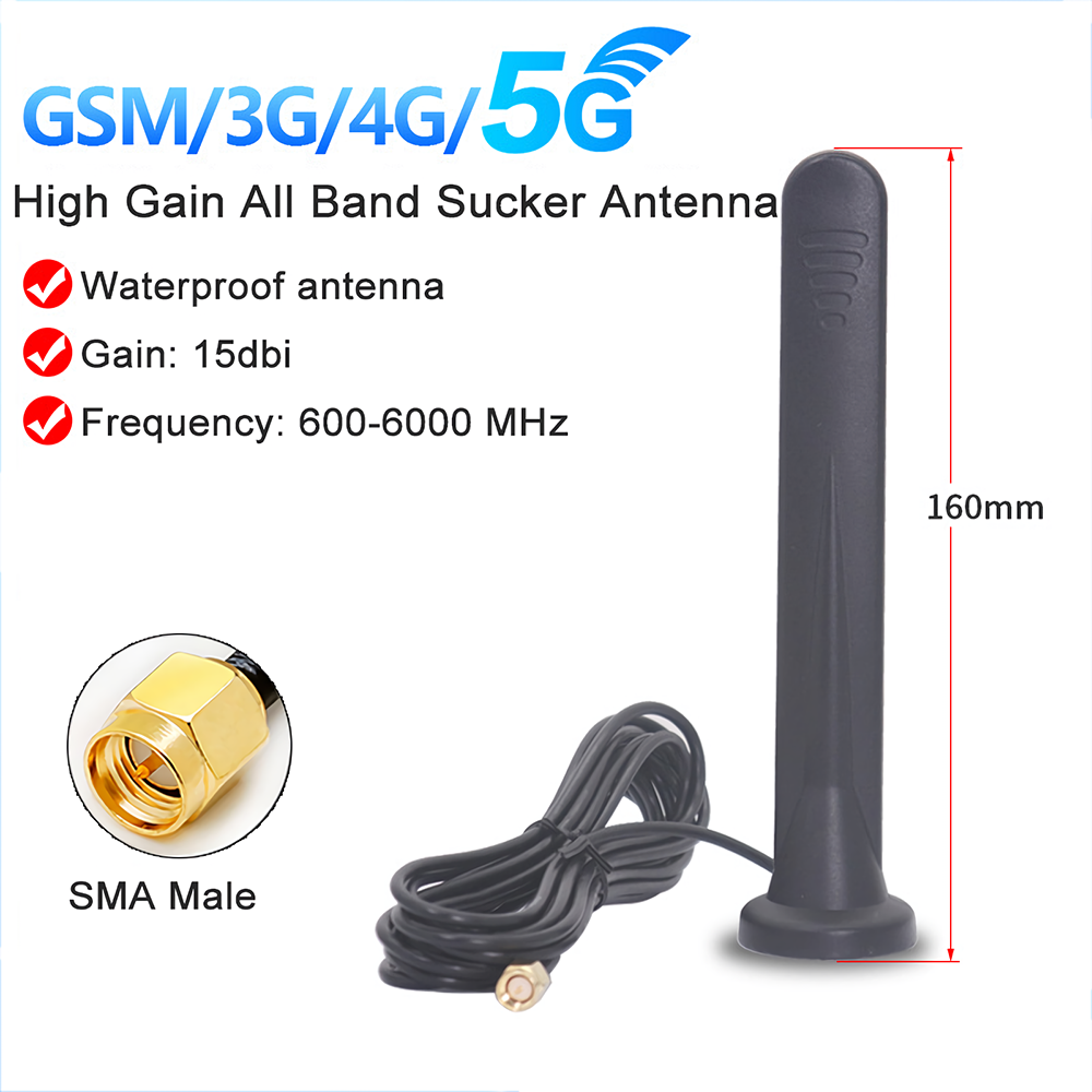 GSM-GPRS-3G-4G-5G-High-Gain-All-Band-SMA-Male-Antenna-Waterproof-15DBI-600-6000mhz-Sucker-Antenna-1838895-1