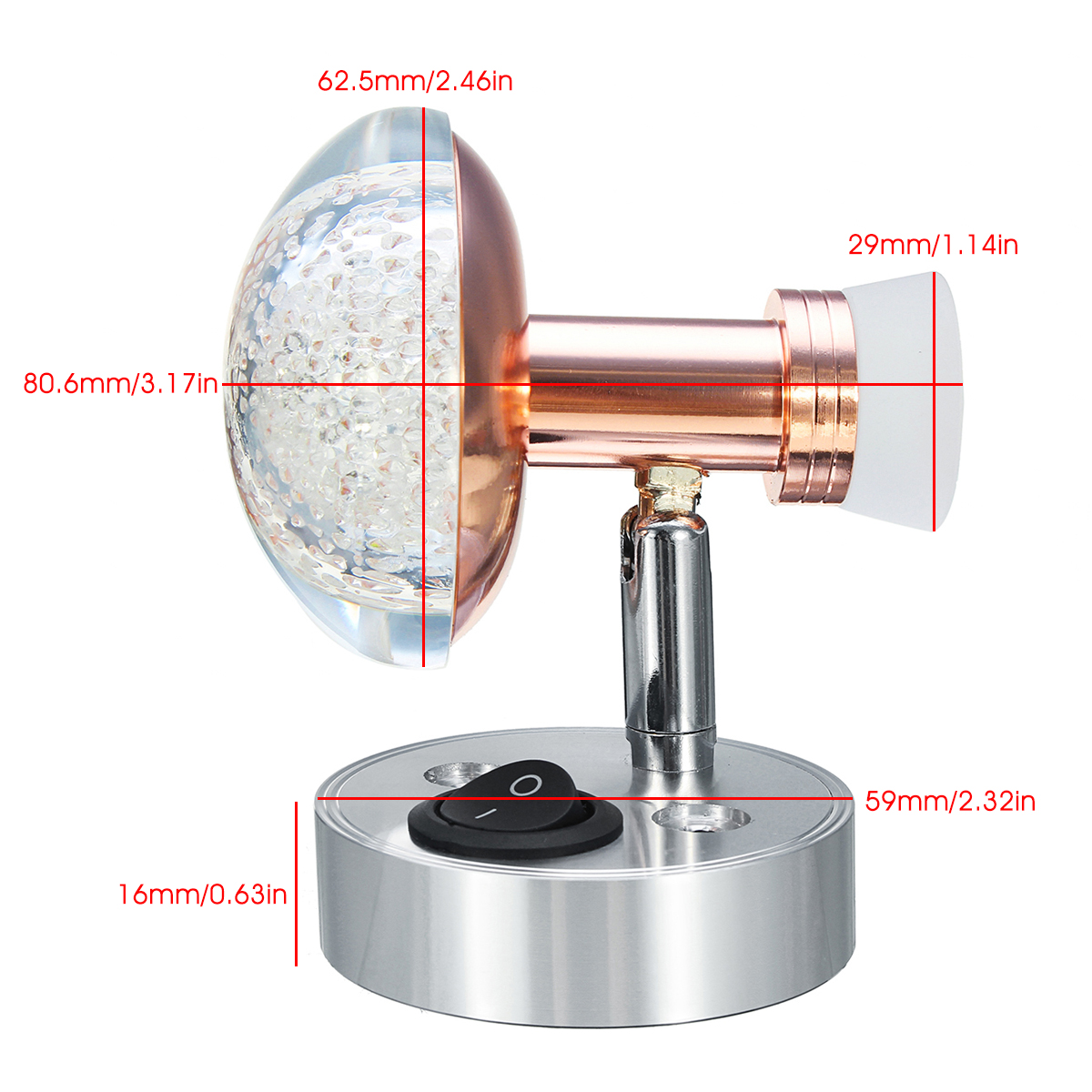 12V-3W1W-Acrylic-Interior-LED-Reading-Light-Desk-Lamp-For-RV-Boat-Caravan-Camper-1484480-12