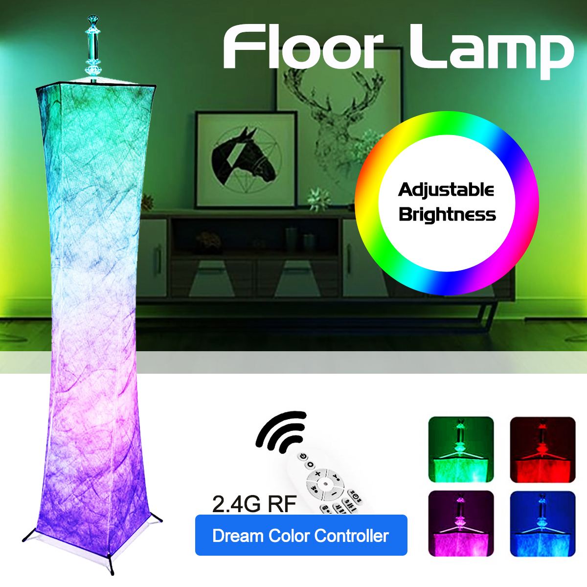 12V-LED-Floor-Lamp-Remote-Control-RGB-Color-Changing-58quot-Height-Bulbs-for-Livingroomish-1806500-3