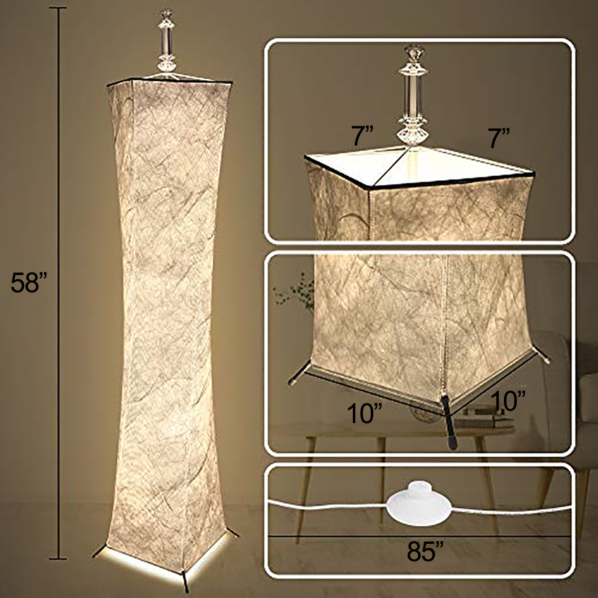 12V-LED-Floor-Lamp-Remote-Control-RGB-Color-Changing-58quot-Height-Bulbs-for-Livingroomish-1806500-9