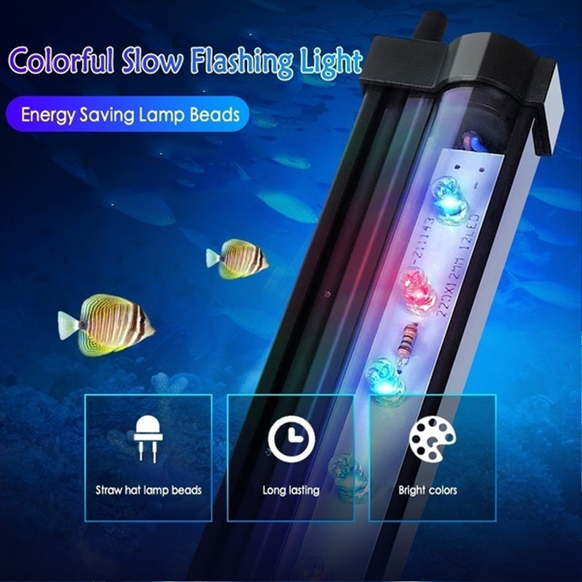 15CM255CM355CM455CM555CM-Waterproof-LED-Fishes-Tank-Light-RGB-Aquarium-Lights-Multicolor-Submersible-1939354-2