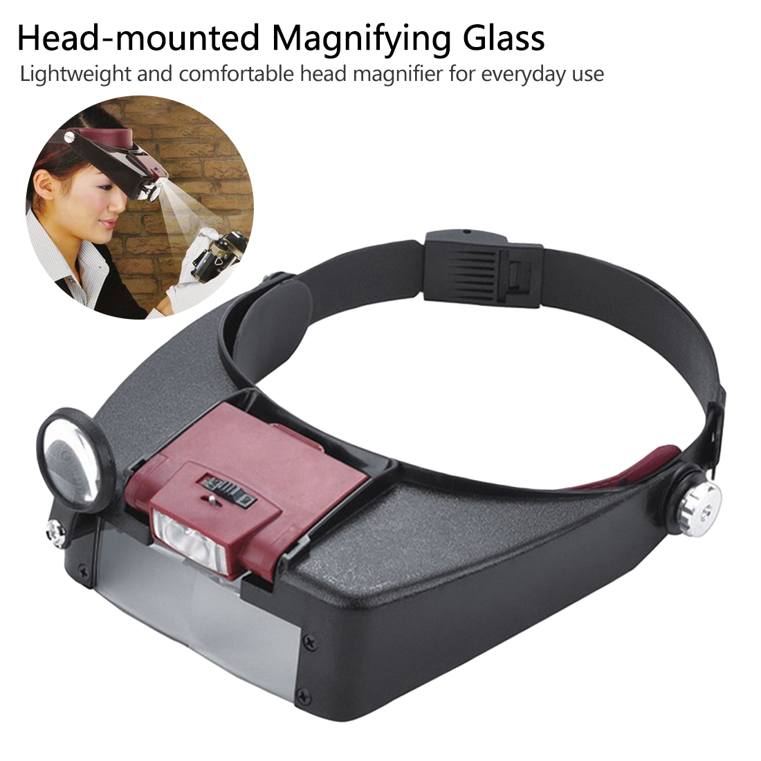 15X-3X-65X-8X-LED-Watch-Maintenance-Magnifying-Glasses-For-Reading-Optivisor-Magnifying-Glass-Loupes-1827790-1
