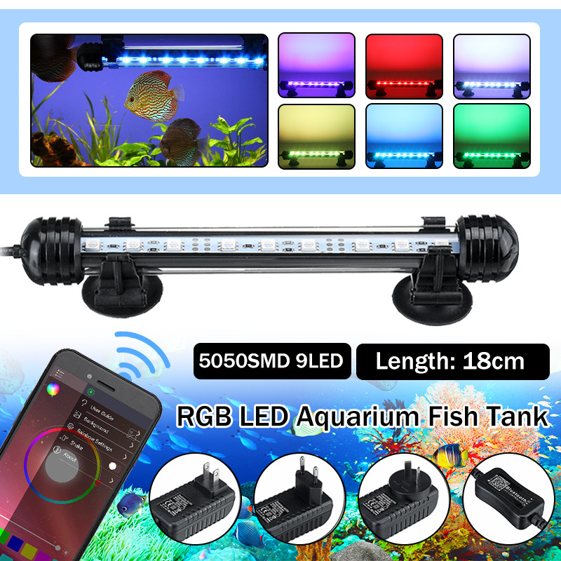 18cm-5050SMD-9LED-Aquarium-Fish-Tank-RGB-Light-Submersible-Waterproof-Bar-Strip-Lamp-1698691-1
