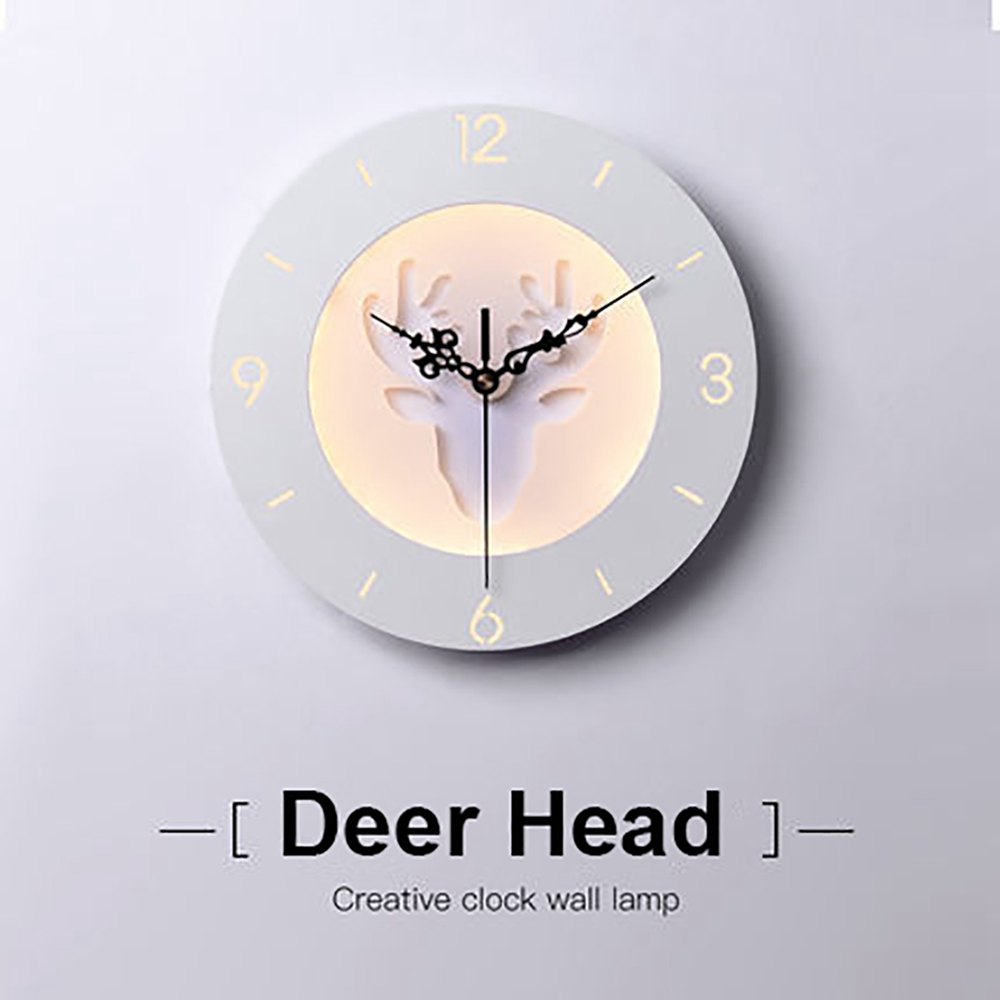 220V-LED-Nordic-Deer-Round-Clock-Night-Light-Wall-Lamp-Bedroom-Living-Room-Decor-24CM-1581540-2