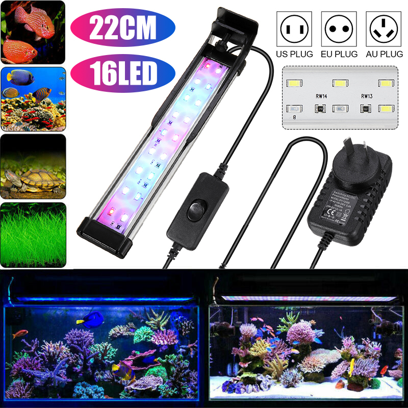 22CM-18LED-RGB-Aquarium-Fish-Tank-Light-High-bright-Double-Drainage-Water-Lamp-1841311-1