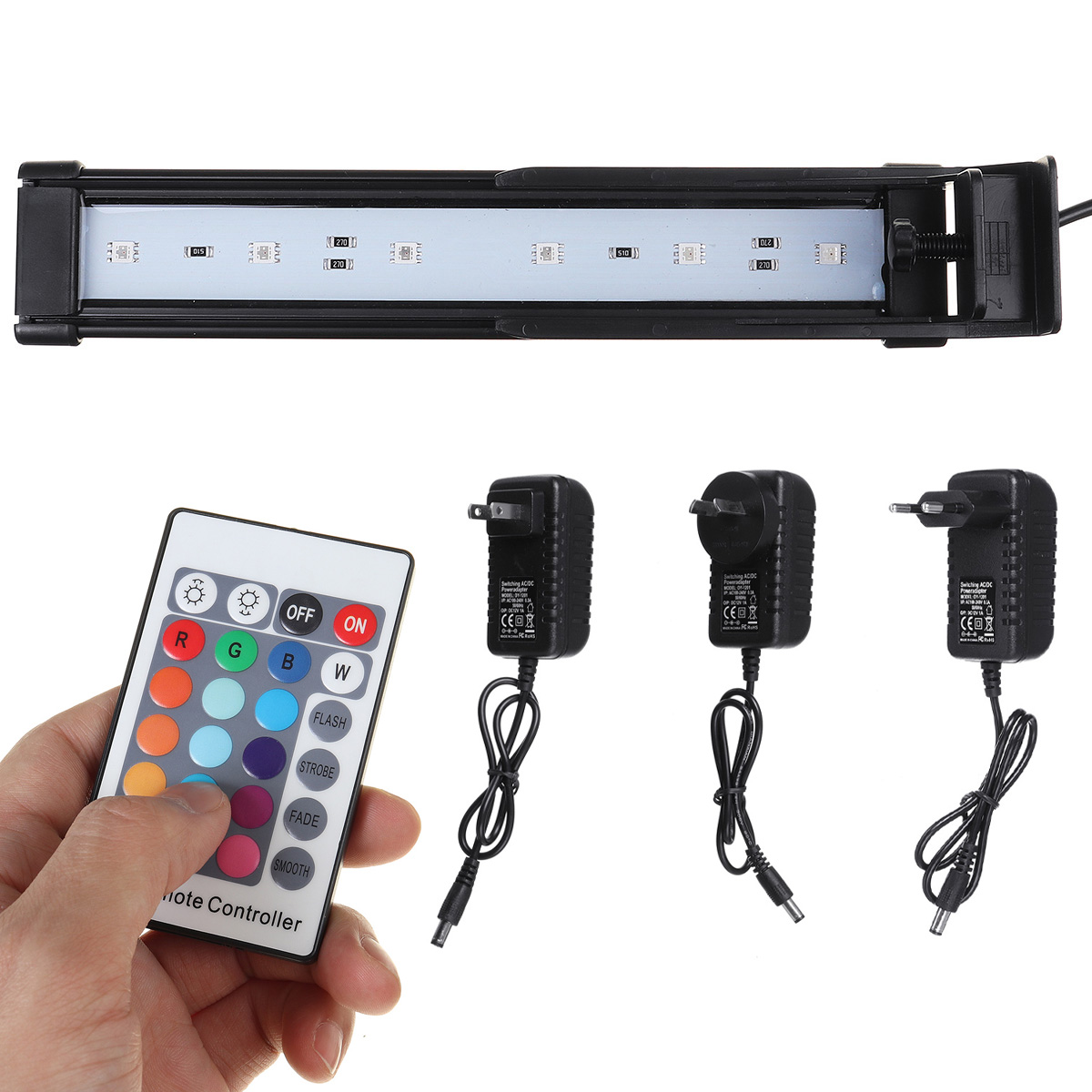 22CM-Aquarium-Cover-Lighting-Color-Change-Remote-Control-Dimmable-RGBW-LED-Light-Suitable-for-Aquari-1794818-1