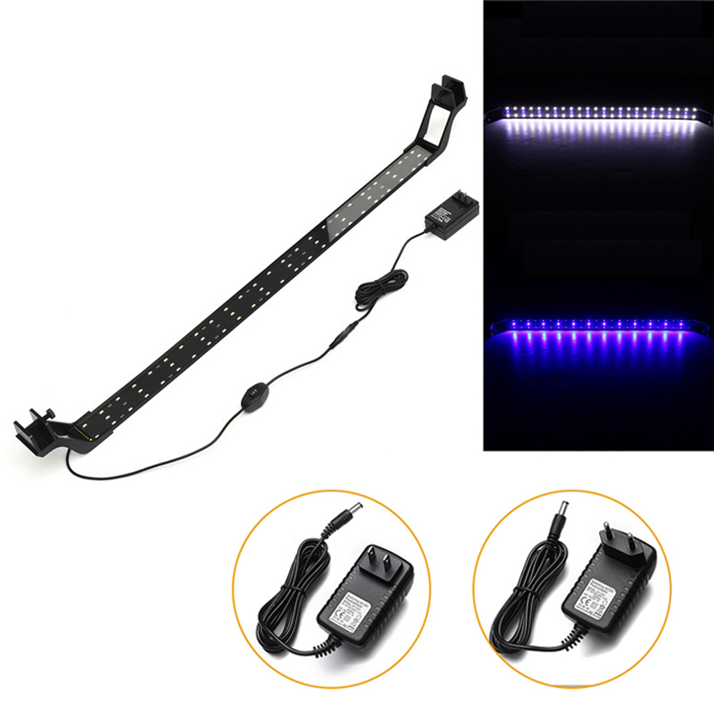 24W-85cm-Blue--White-LED-Adjustable-Aquarium-Fish-Tank-Lamp-Super-Slim-Clip-On-Light-1358343-1