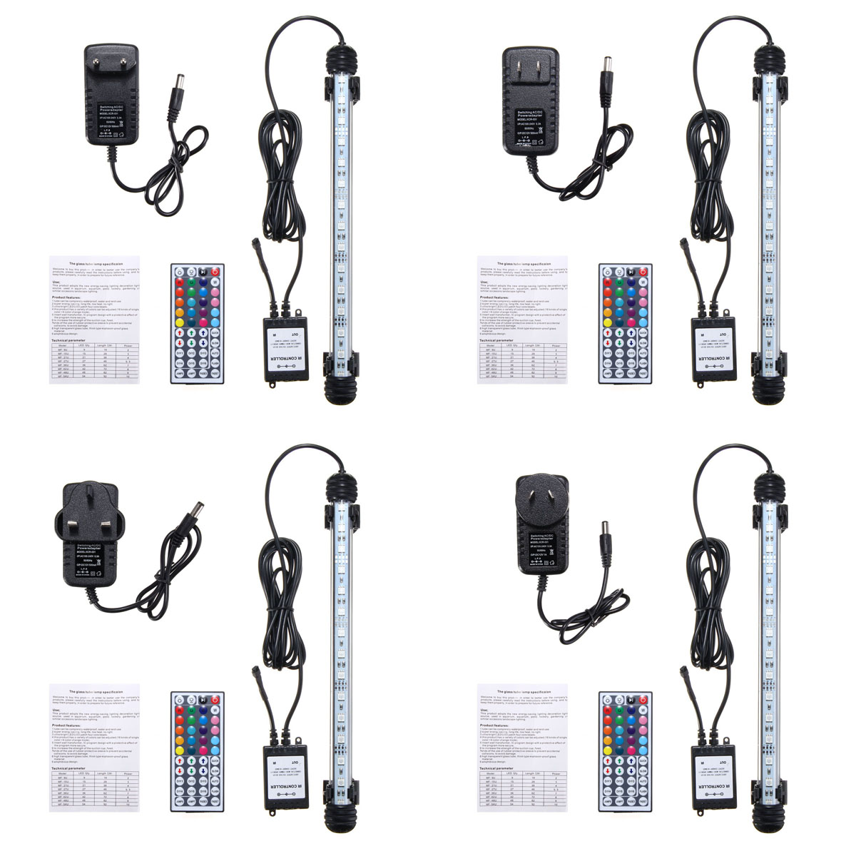 28CM-45W-SMD5050-RGB-LED-Aquarium-Fish-Tank-Light-Color-Changing-Bar-Submersible-Lamp--44Keys-Remote-1706028-2