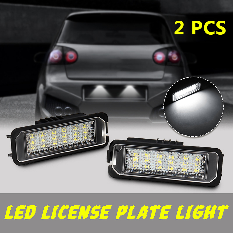 2PCS-18-LED-License-Number-Plate-Car-Lights-For-VW-Golf-MK4-MK5-MK6--Passat-Lupo-Polo-9N-1306082-1