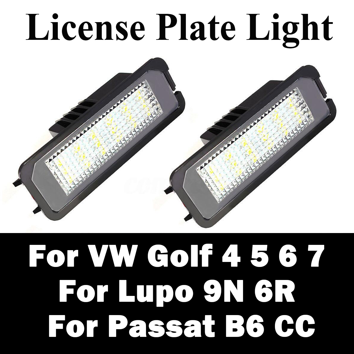 2PCS-18-LED-License-Number-Plate-Car-Lights-For-VW-Golf-MK4-MK5-MK6--Passat-Lupo-Polo-9N-1306082-3