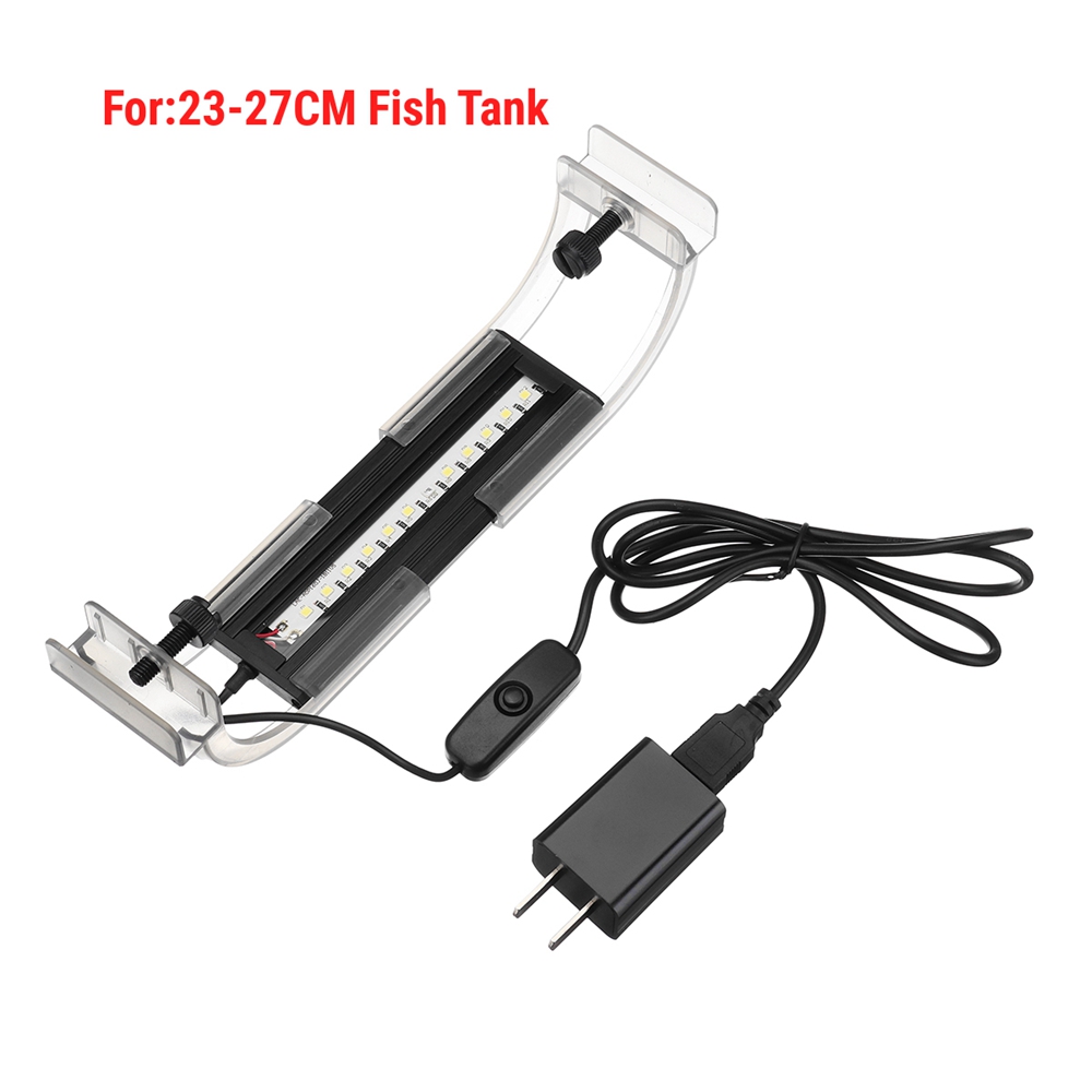 2W-13cm-Adjustable-2835-LED-Aquarium-Fish-Tank-Super-Slim-Light-Lamp-Black-1429384-1