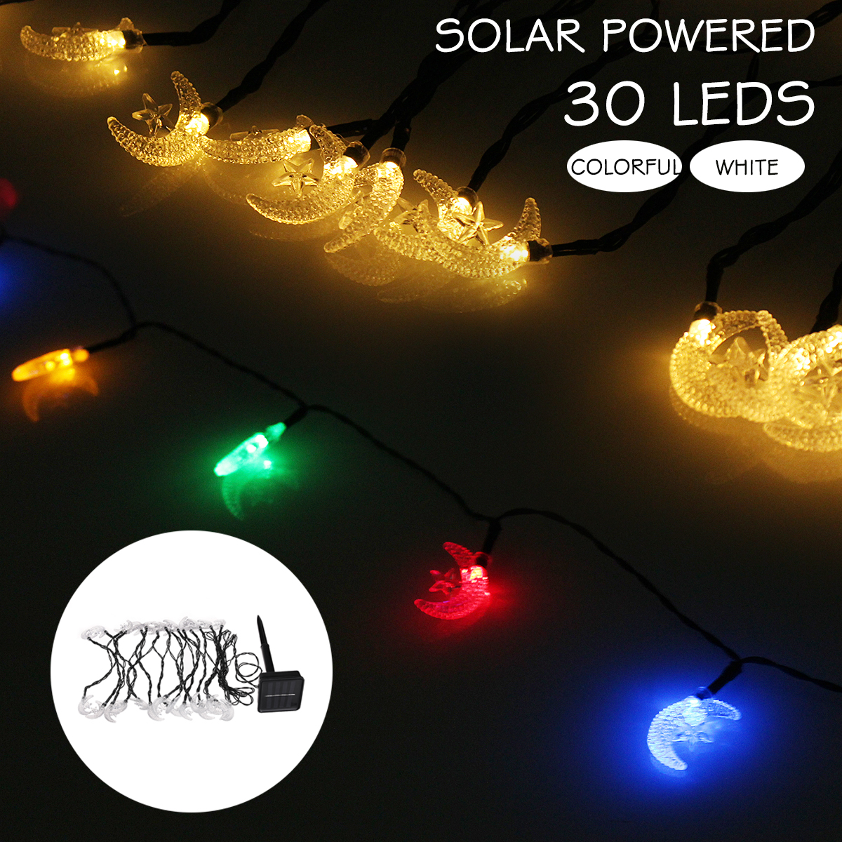 30-LEDs-Solar-String-Lights-Garden-Outdoor-Lamp-Gift-Decor-65m-Waterproof-Decor-Light-1354344-3