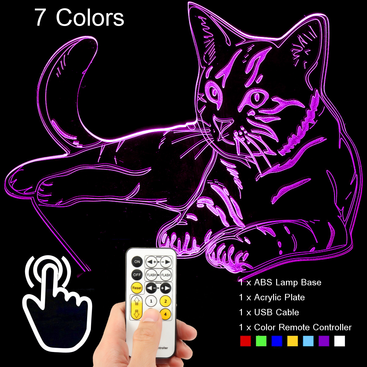 3D-Cat-LED-Night-Light-7-Colors-Acrylic-Animal-LED-Night-Light-Touch-USB-Charging-Decor-Night-Light-1917028-1