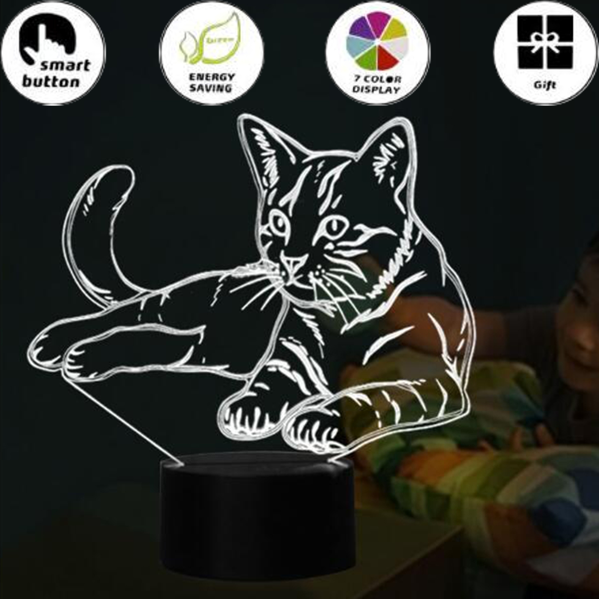 3D-Cat-LED-Night-Light-7-Colors-Acrylic-Animal-LED-Night-Light-Touch-USB-Charging-Decor-Night-Light-1917028-2
