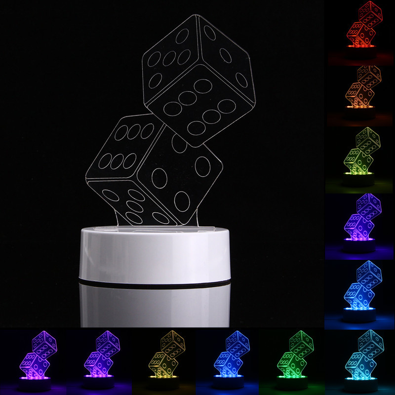 3D-Dice-Shape-RGB-USB-Night-Light-Color-Changing-LED-Table-Lamp--24-Key-Controller-Xmas-Gift-1113624-1