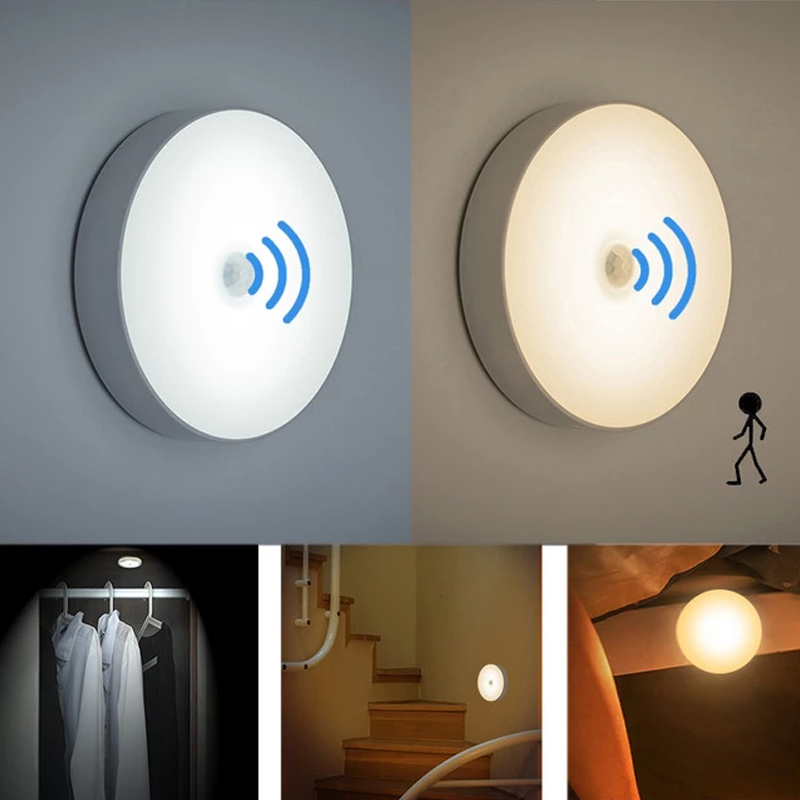 6-LEDs-PIR-Motion-Sensor-Night-Light-Auto-OnOff-for-Bedroom-Stairs-Cabinet-Wardrobe-Wireless-USB-Rec-1796314-1