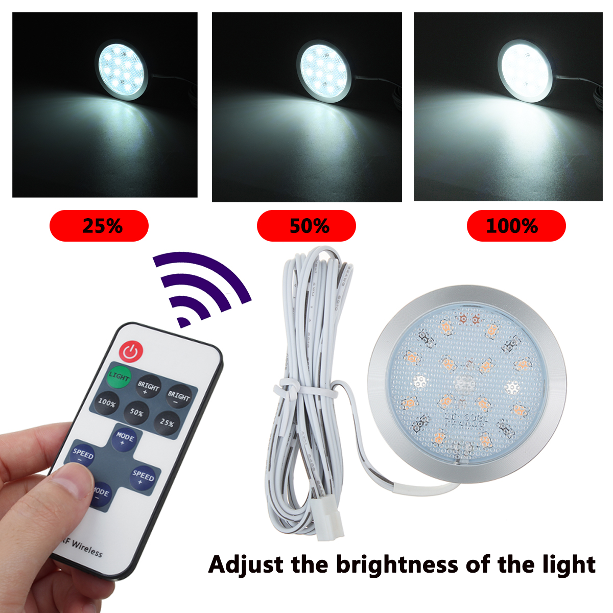 6Pcs-12V-LED-Spot-Light-Interior-Lamp-Downlight-W-Remote-For-VW-T4-T5-RV-Caravan-1776698-4