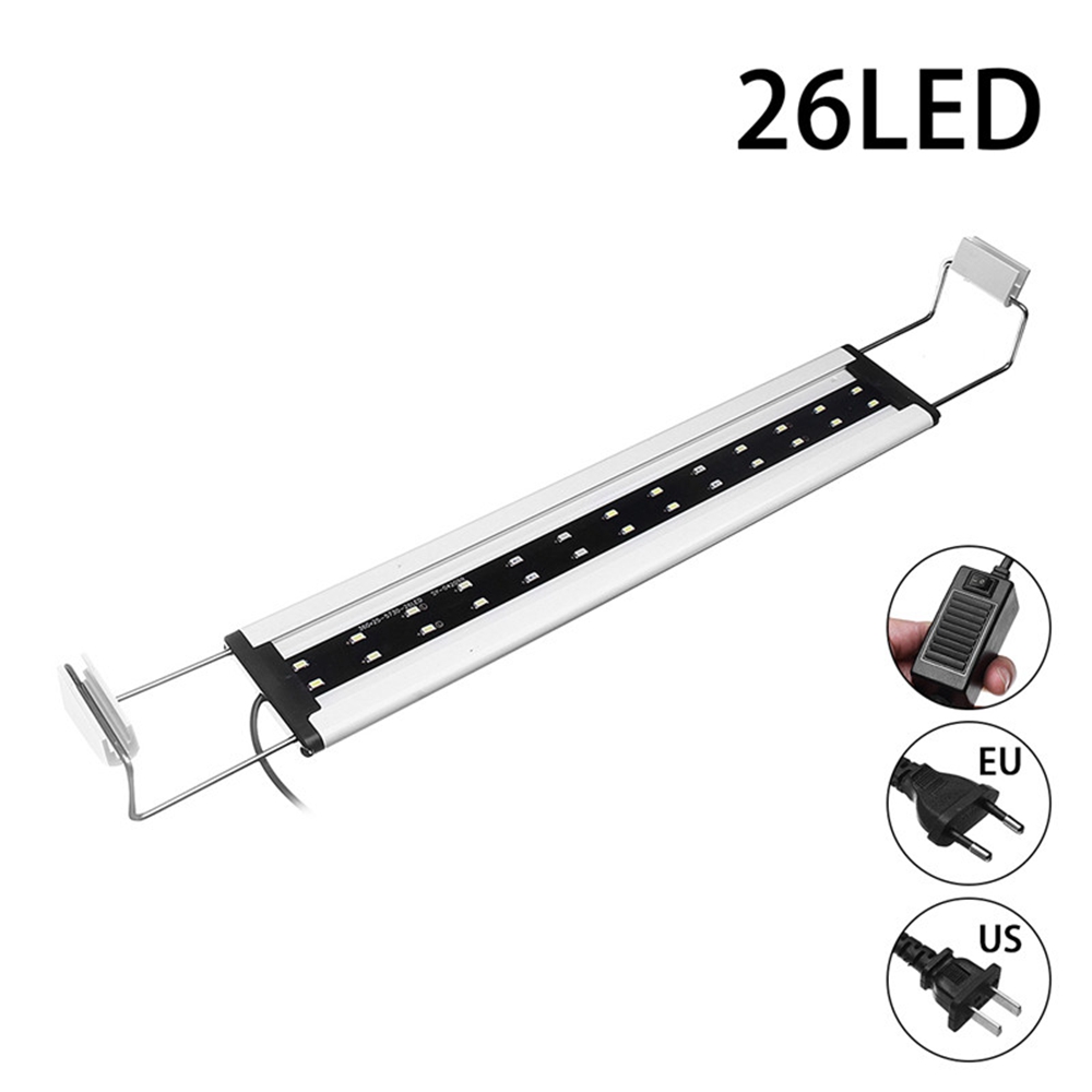 8W-26-LED-Aquarium-Fish-Tank-Light-Panel-BlueWhite-Lamp-Adjustable-Aluminum-1336171-1