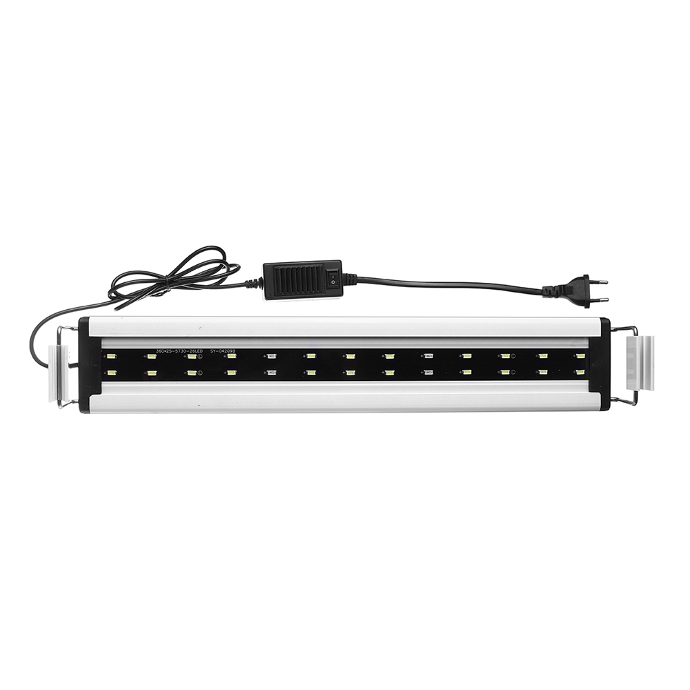 8W-26-LED-Aquarium-Fish-Tank-Light-Panel-BlueWhite-Lamp-Adjustable-Aluminum-1336171-4