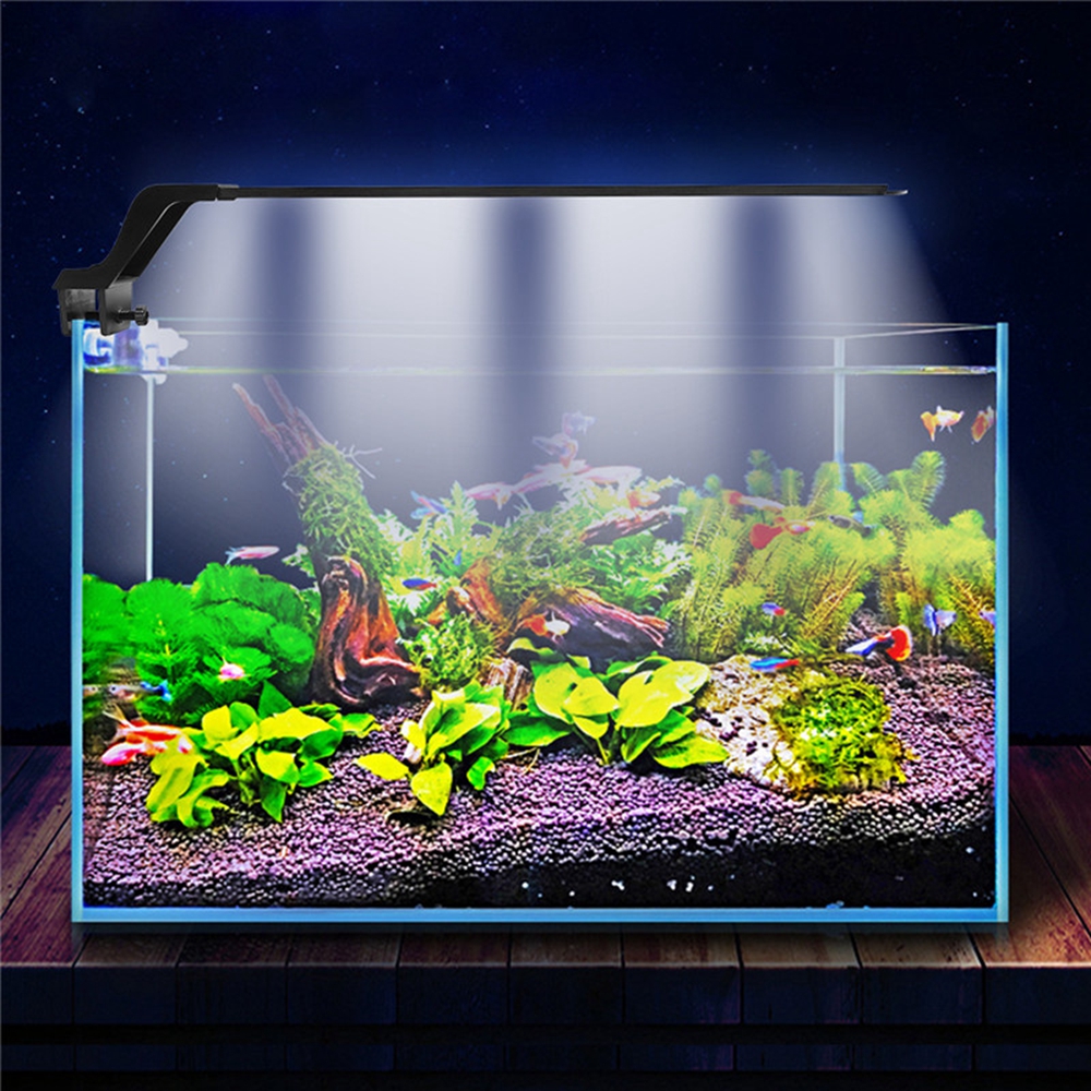 8W-33cm-Blue--White-LED-Adjustable-Aquarium-Fish-Tank-Lamp-Super-Slim-Clip-On-Light-1358340-10