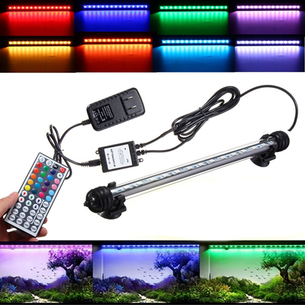 AC110-240V-18CM-5050-29W-RGB-LED-Aquarium-Fish-Tank-Light-Color-Changing-Bar-Submersible-Lamp--44Key-1706000-1