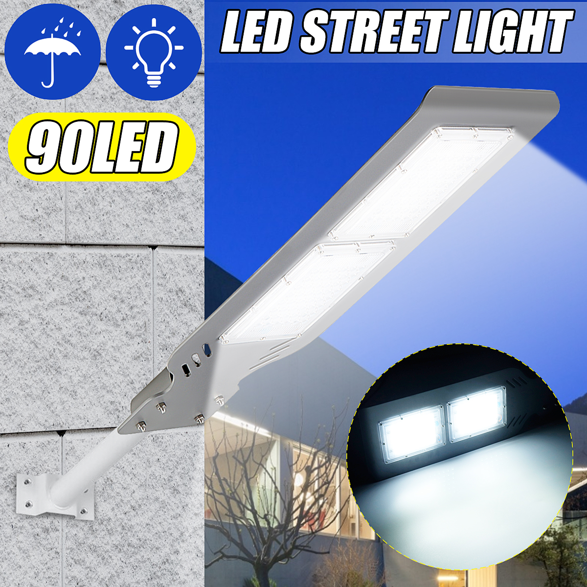 AUGIENB-100200W-96-LED-Powered-Wall-Street-Light-Outdoor-Garden-Lamp-140000LM-Wall-Light-1643246-2