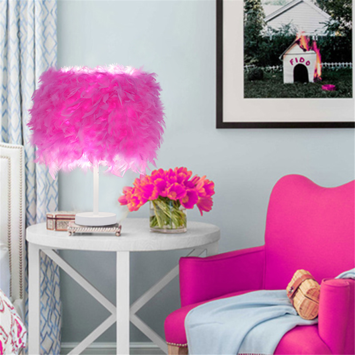 Colorful-Feather-Shade-Table-Lamp-Bedside-Desk-Lamp-Night-Light-Home-Decor-Gifts-1641290-2