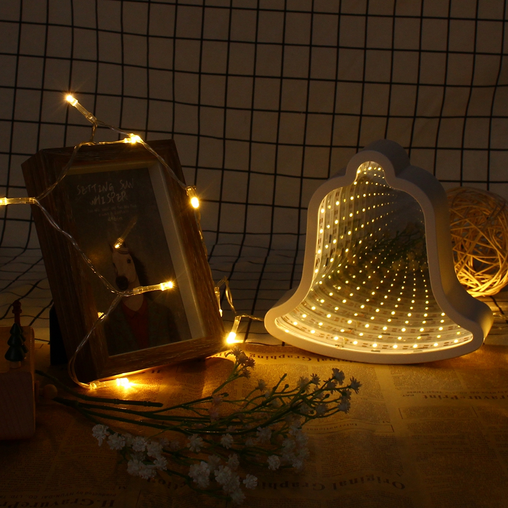 Creative-Cute-Bell-Mirror-Lamp-LED-Tunnel-Night-Light-for-Kid-Gift-Atmosphere-Light-WhiteWarm-White-1302986-4