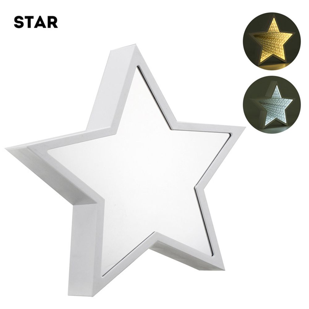 Creative-Cute-Star-Mirror-Lamp-LED-Tunnel-Night-Light-for-Kid-Gift-Atmosphere-Light-WhiteWarm-White-1302978-1