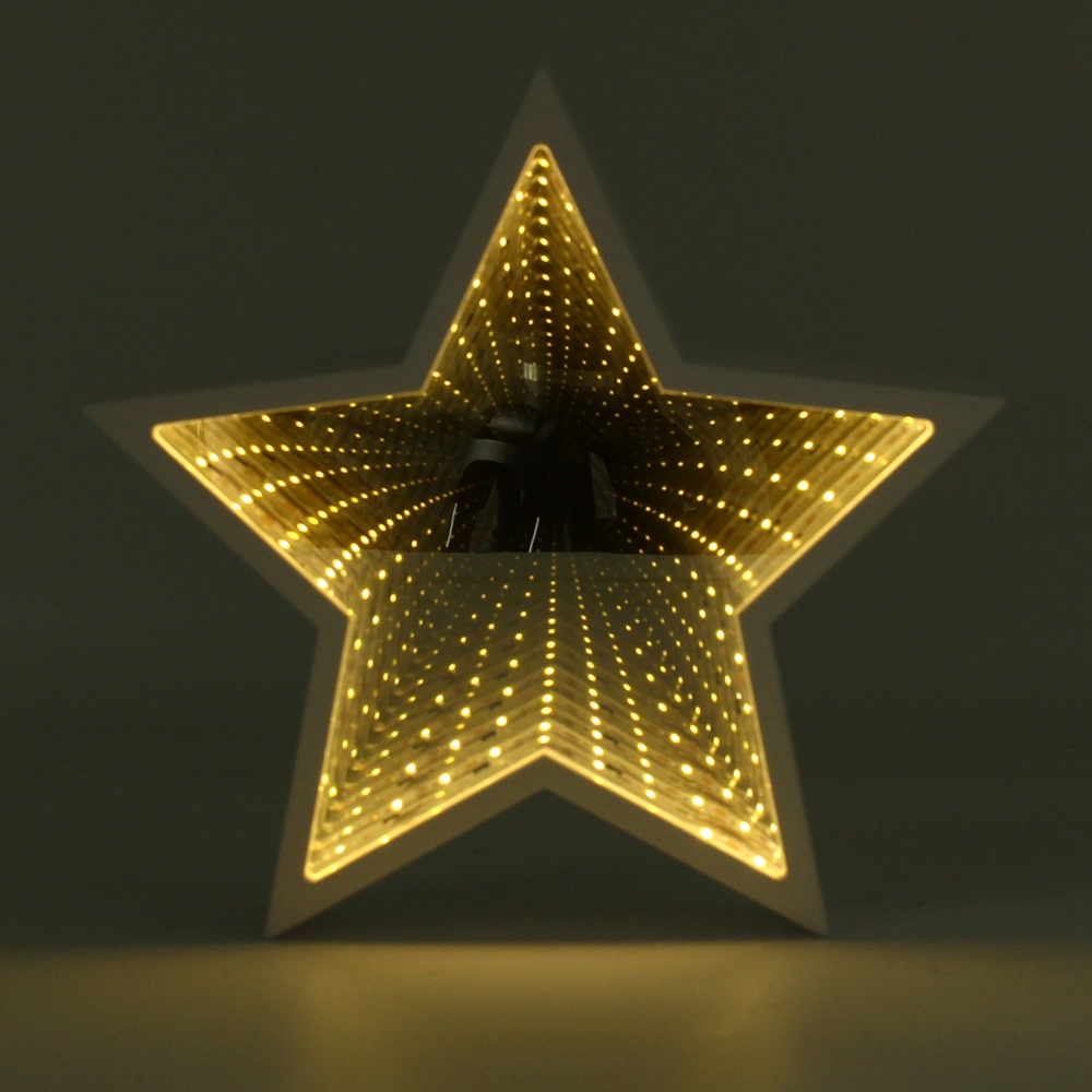 Creative-Cute-Star-Mirror-Lamp-LED-Tunnel-Night-Light-for-Kid-Gift-Atmosphere-Light-WhiteWarm-White-1302978-4