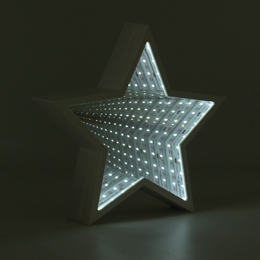 Creative-Cute-Star-Mirror-Lamp-LED-Tunnel-Night-Light-for-Kid-Gift-Atmosphere-Light-WhiteWarm-White-1302978-5