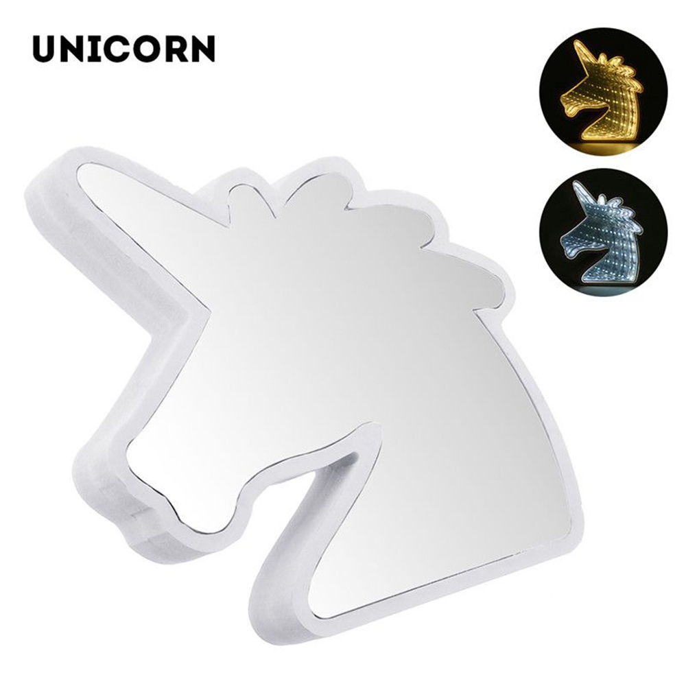 Creative-Cute-Unicorn-Mirror-Lamp-LED-Tunnel-Night-Light-for-Kid-Atmosphere-Light-WhiteWarm-White-1302999-1